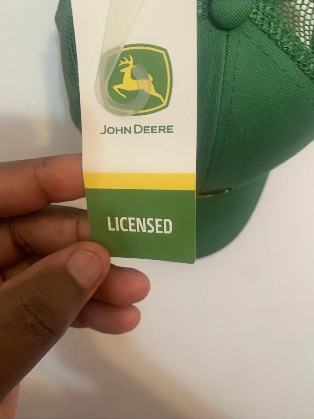 John Deere Green and Yellow Logo Mesh-Back Cap